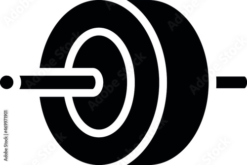 health icons dumbbell  and weight