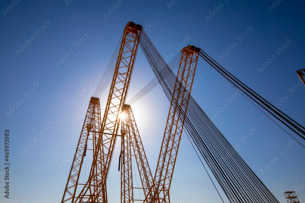 Shipyard crane in Corpus Christi, Texas