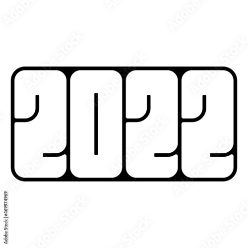 2022 text design.Cover of card for 2022 Creative design for your greetings card, invitation, calendar, brochure, albom