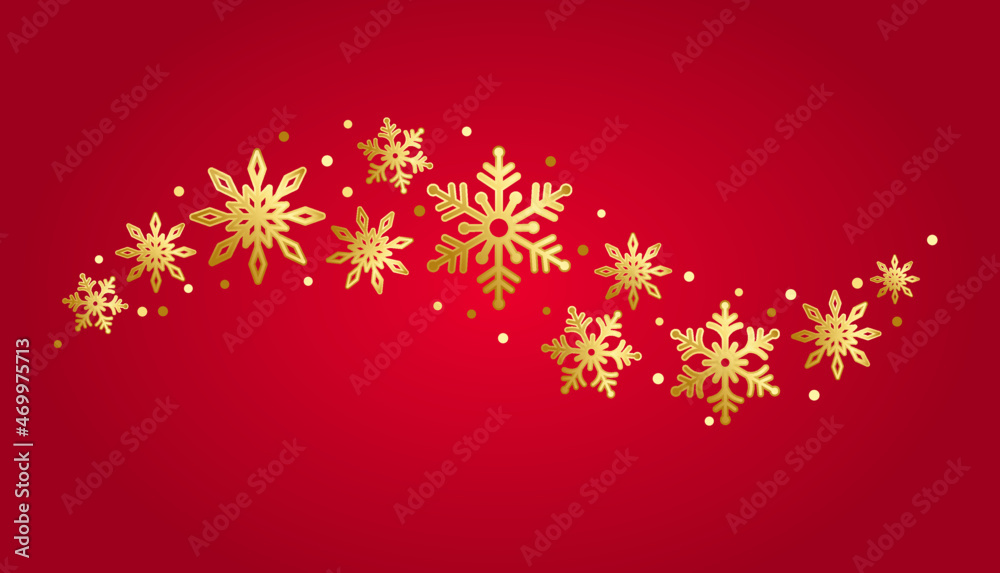 Whirlwind of golden snowflakes. Christmas and New Year's design element. Vector Whirlwind of golden snowflakes. Christmas and New Year's design element. Vector