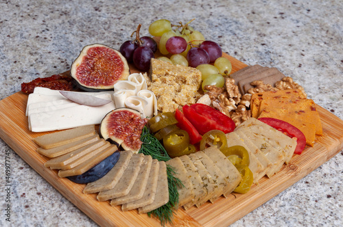 vegan cheeses plate
