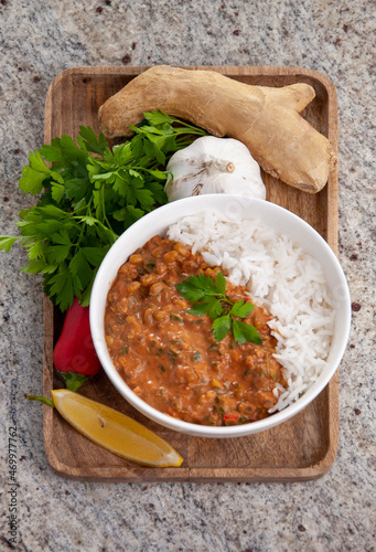 asian style lentils curry