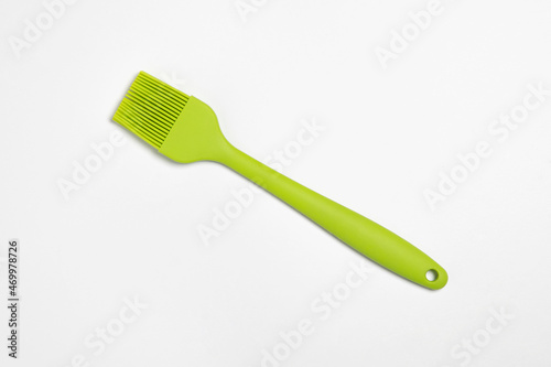 Silicone brush for cooking isolated on white background.High-resolution photo.Mock up