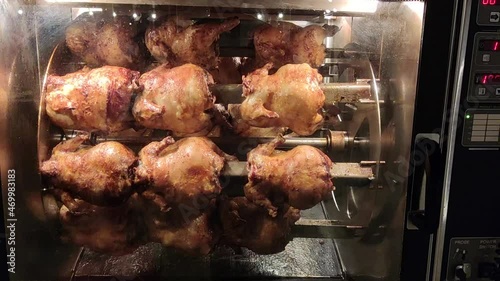 Rotisserie Chicken grill rotating oven