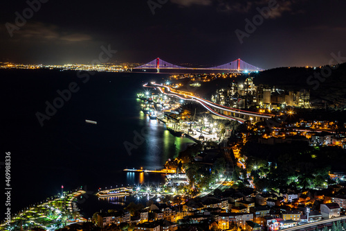 Osmangazi Bridge (Izmit Bay Bridge). IZMIT, KOCAELI, TURKEY. Longest bridge in Turkey and the fourth-longest suspension bridge in the world by the length of its central span.