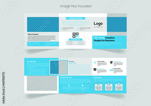 Creative corporate modern business trifold brochure template, trifold layout, a4 size brochure