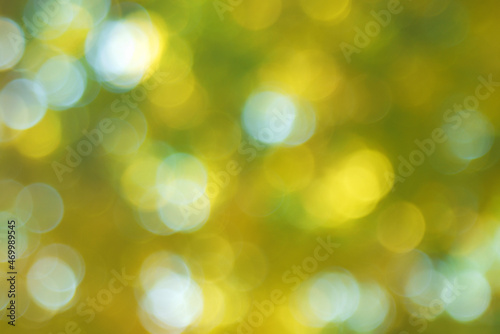 Autumn yellow abstract bokeh background