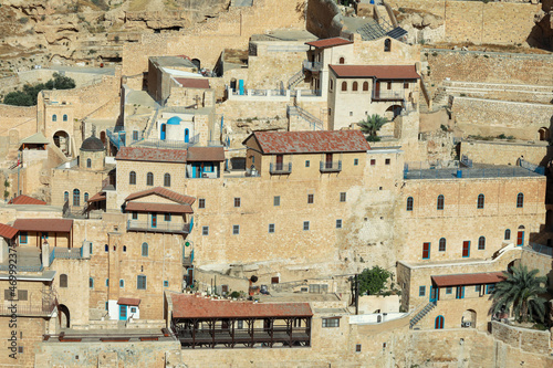 Mar Saba Greek Orthodox Monastery in Israel. photo