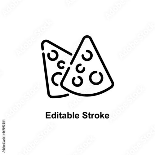 cheese icon designed in outline style in food and drink icon theme
