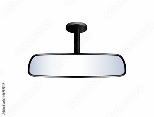 Obraz na płótnie Car rearview mirror, vector illustration w salonie