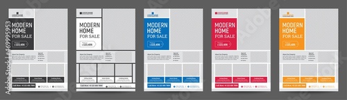 Real Estate Flyer Template Design Vector Layout