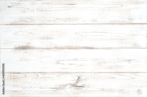 Fototapeta Naklejka Na Ścianę i Meble -  Wooden background. Natural white colored wood pattern