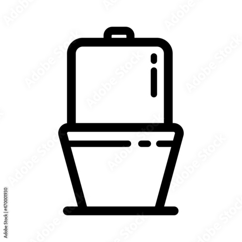 Toilet bowl icon