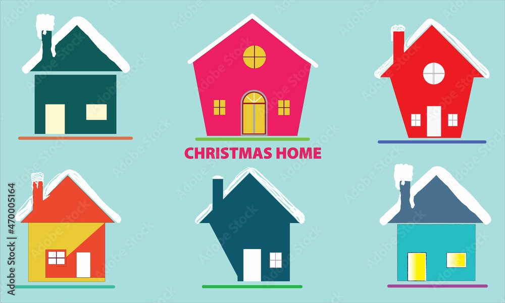 Christmas house vector clipart and use any clip art, coloring, png graphics in your website, poster, banner, flayer, brochure, gift card, 