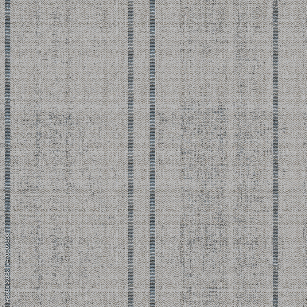 Fototapeta premium Seamless beige white farmhouse style stripes texture. Woven linen cloth pattern background. Line striped closeup weave fabric for kitchen towel material. Pinstripe fiber picnic table cloth