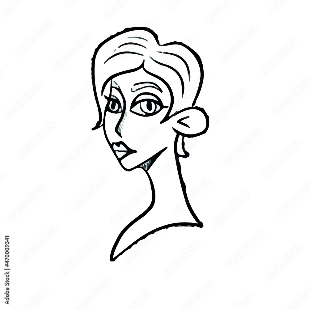 Vector design of children's face, social networks, postcards. Vector design of children's face, social networks, postcards.