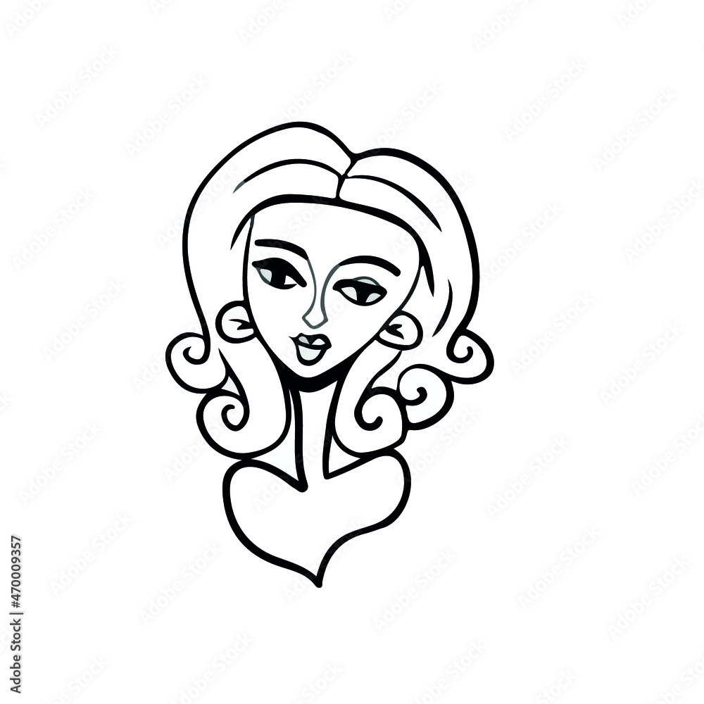 Vector design of children's face, social networks, postcards. Vector design of children's face, social networks, postcards.