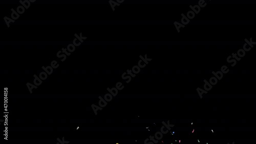 3 Different Confetti Pack with Alpha Channel Prores 4444.