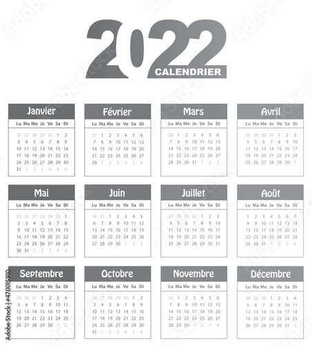 Calendrier 2022