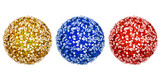 Colored Christmas tree balls.