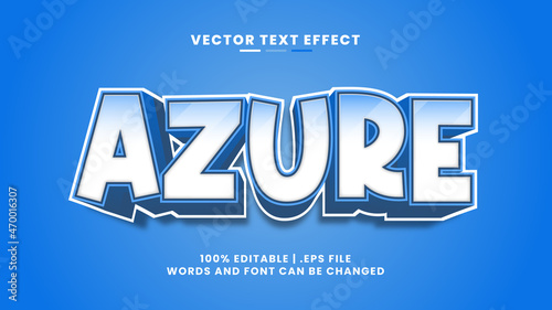Azure editable text effect