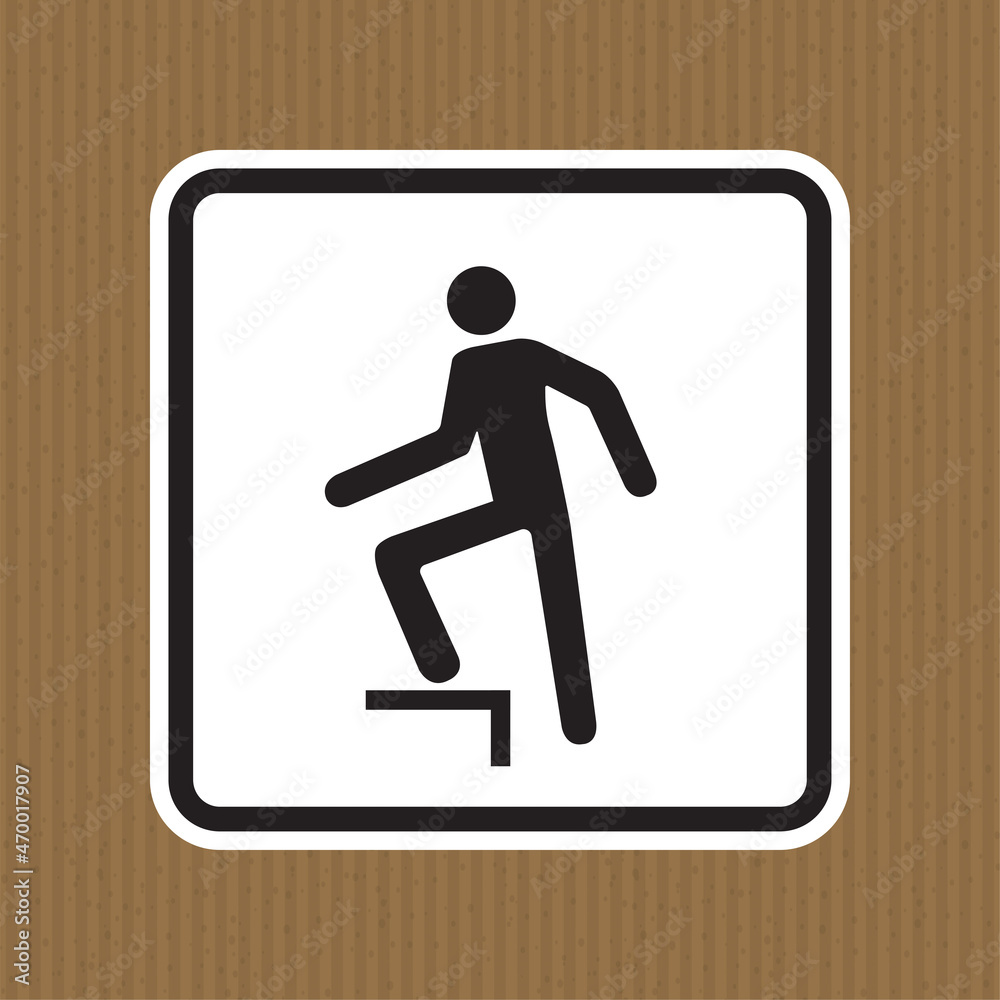 No Stepping Symbol On White Background No Stepping Symbol On White Background