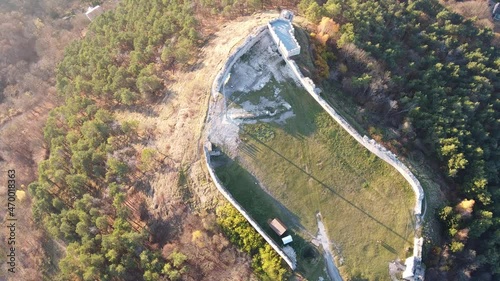 Above the castle hill. The perimeter of the castle is surrounded by high walls. Mount Bona in honor of the former owner Bona Sforza - wife of King Sigismund I of Poland photo