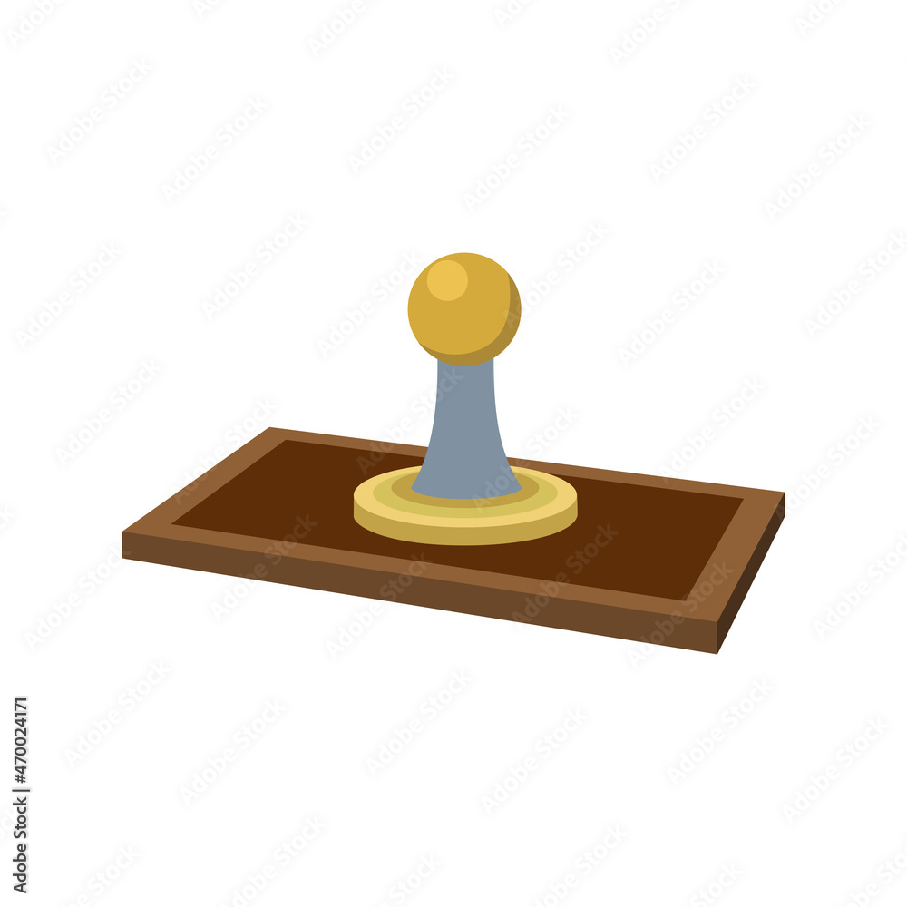Stamp flat vector illustration isolate on a white background Stamp flat vector illustration isolate on a white background