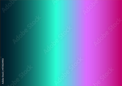Gradation background from dark shade, turquoise green to pink. An adaptation of a popular color that represents a pop art movement. 