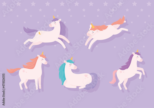 set of unicorns