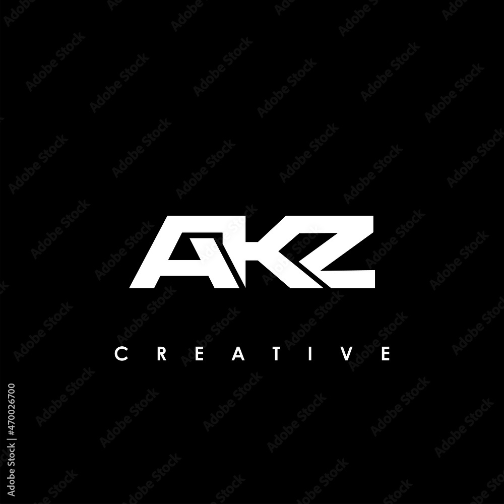 AKZ Letter Initial Logo Design Template Vector Illustration