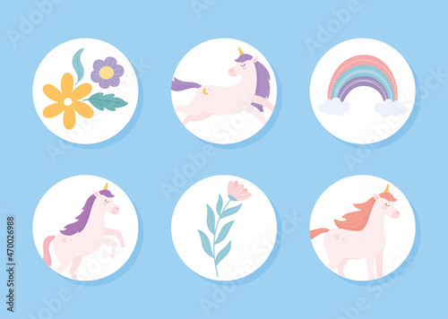 unicorns cute cartoon
