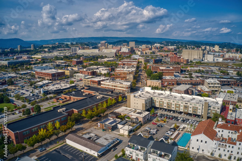 Fototapeta Naklejka Na Ścianę i Meble -  Aerial View of Downtown Chattanooga