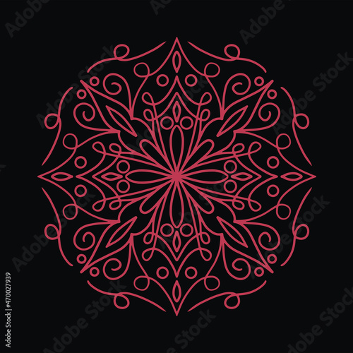 Ornament Mandala abstract floral background