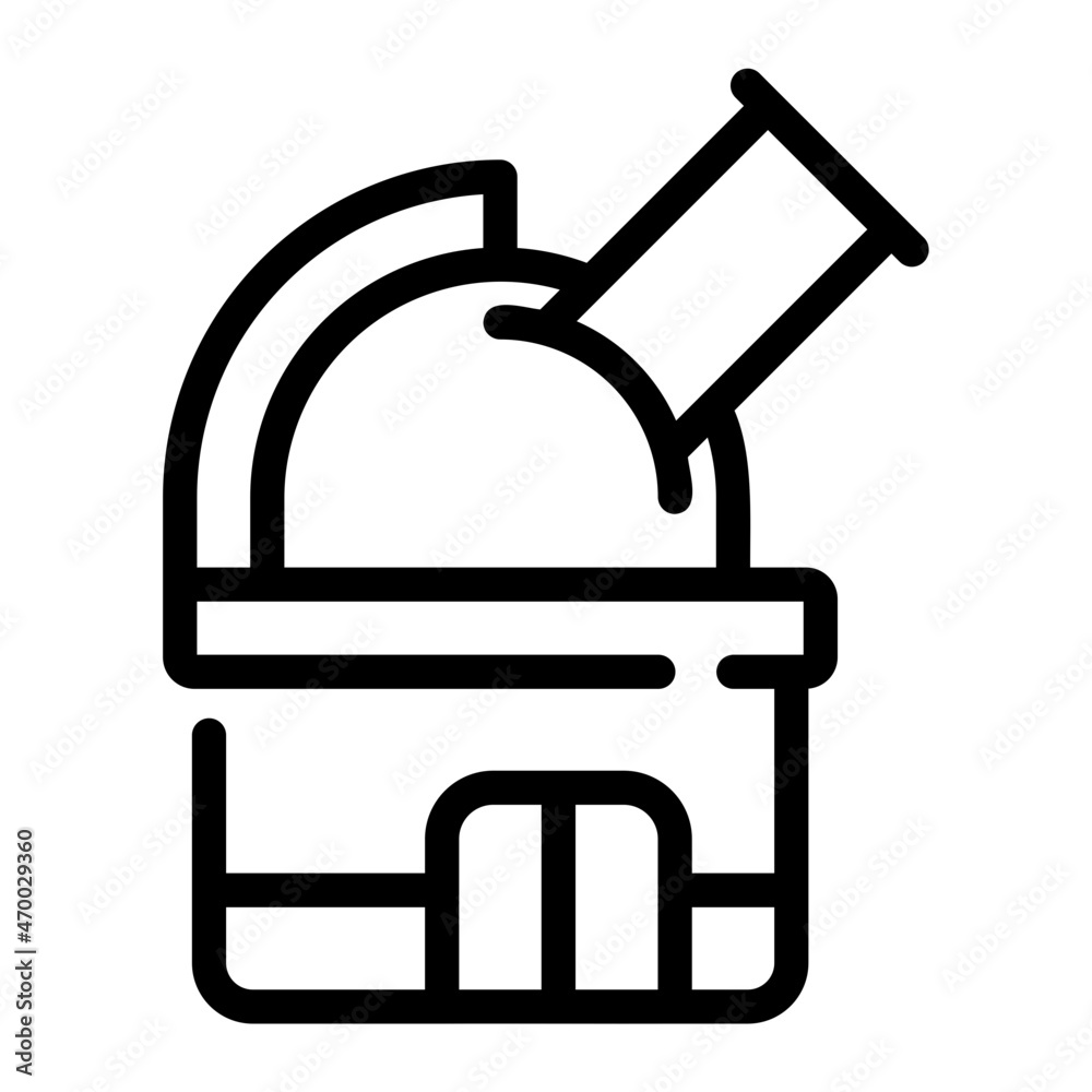 observatory line icon observatory line icon