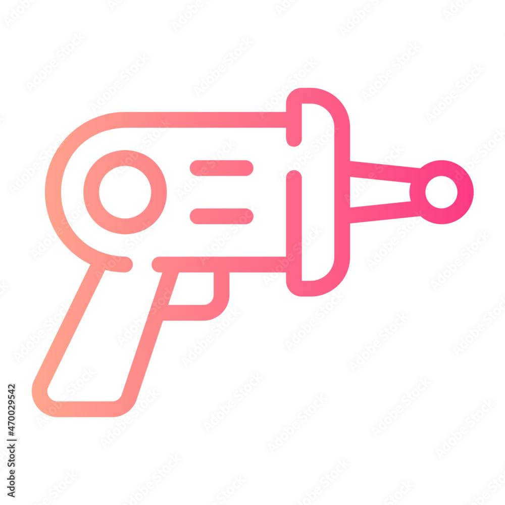 space gun gradient icon space gun gradient icon