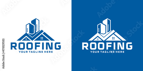 building roof logo design, architecture