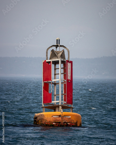 red buoy on the sea while travelling to white head island