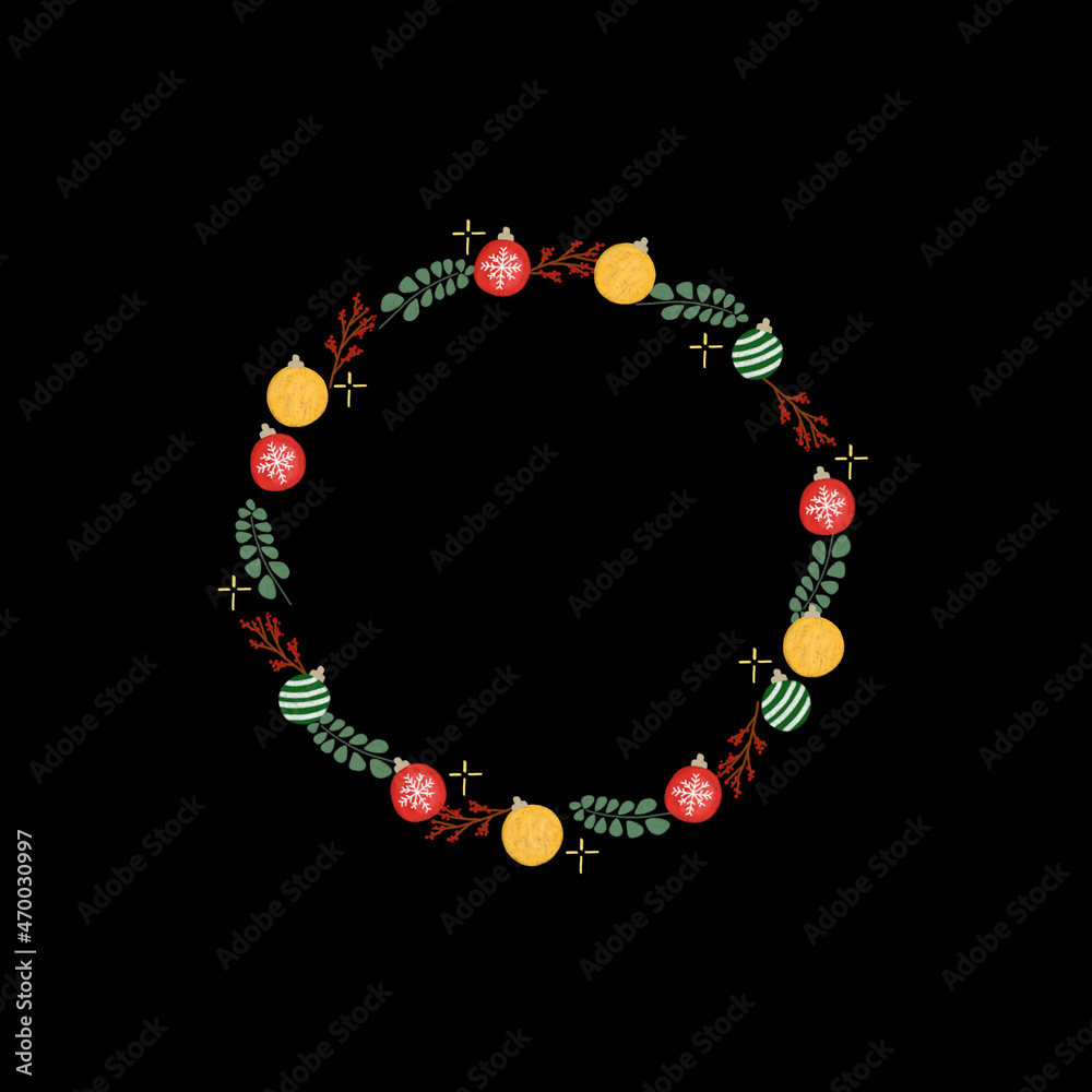 Obraz premium 트리 장식 일러스트