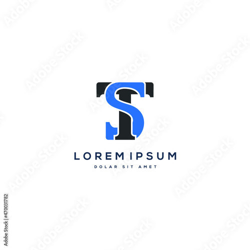Free Download Letter TS abstract logo design - GFXLoad