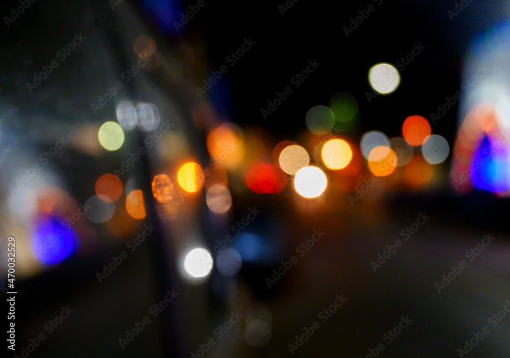 Abstract light of decorated Durga Puja pandal at night. Biggest festival of Hinduism celebrated all over the world. Abstract light of decorated Durga Puja pandal at night. Biggest festival of Hinduism celebrated all over the world.