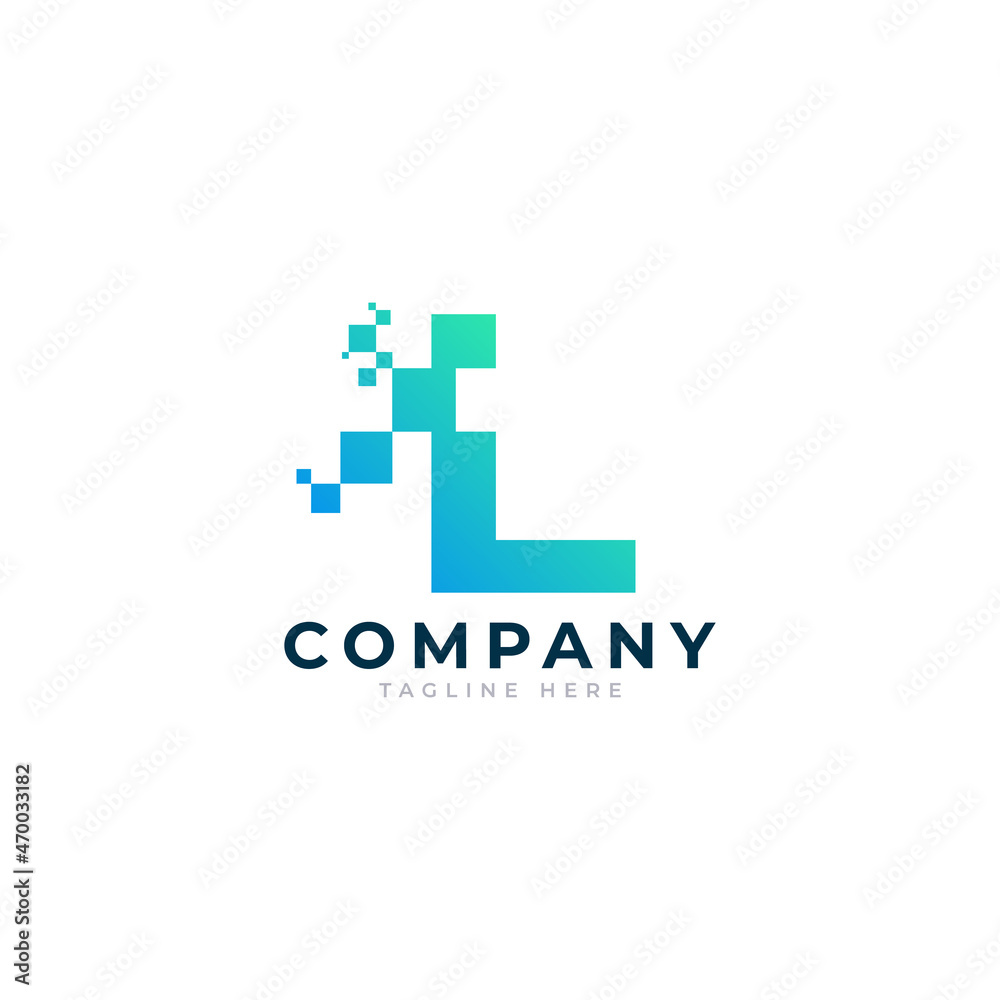 Tech Letter L Logo. Blue and Green Geometric Shape with Square Pixel Dots. Usable for Business and Technology Logos. Design Ideas Template Element. Tech Letter L Logo. Blue and Green Geometric Shape with Square Pixel Dots. Usable for Business and Technology Logos. Design Ideas Template Element.
