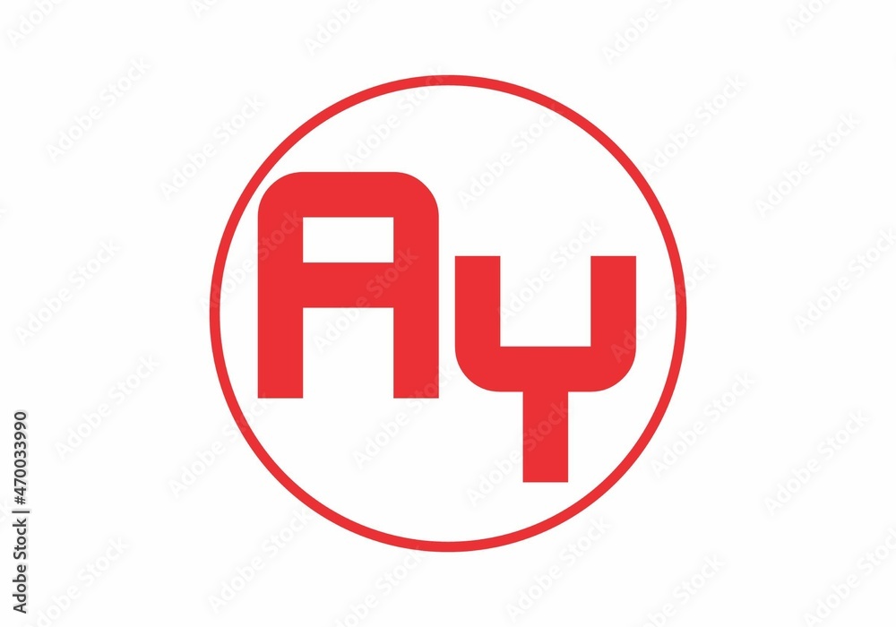Colorful initial letter of AY Colorful initial letter of AY