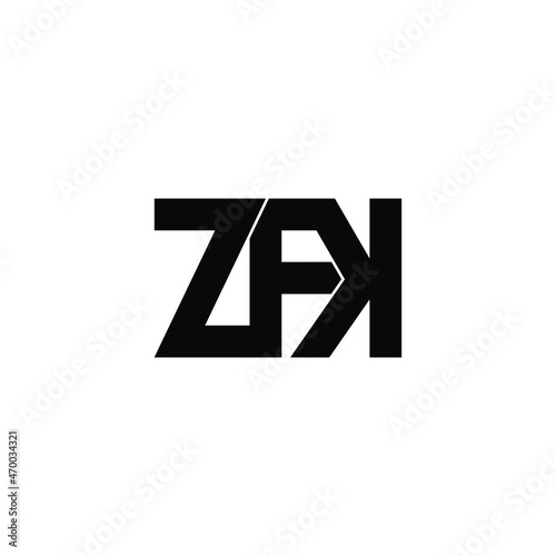 Free Download zfk initial letter monogram logo design - GFXLoad