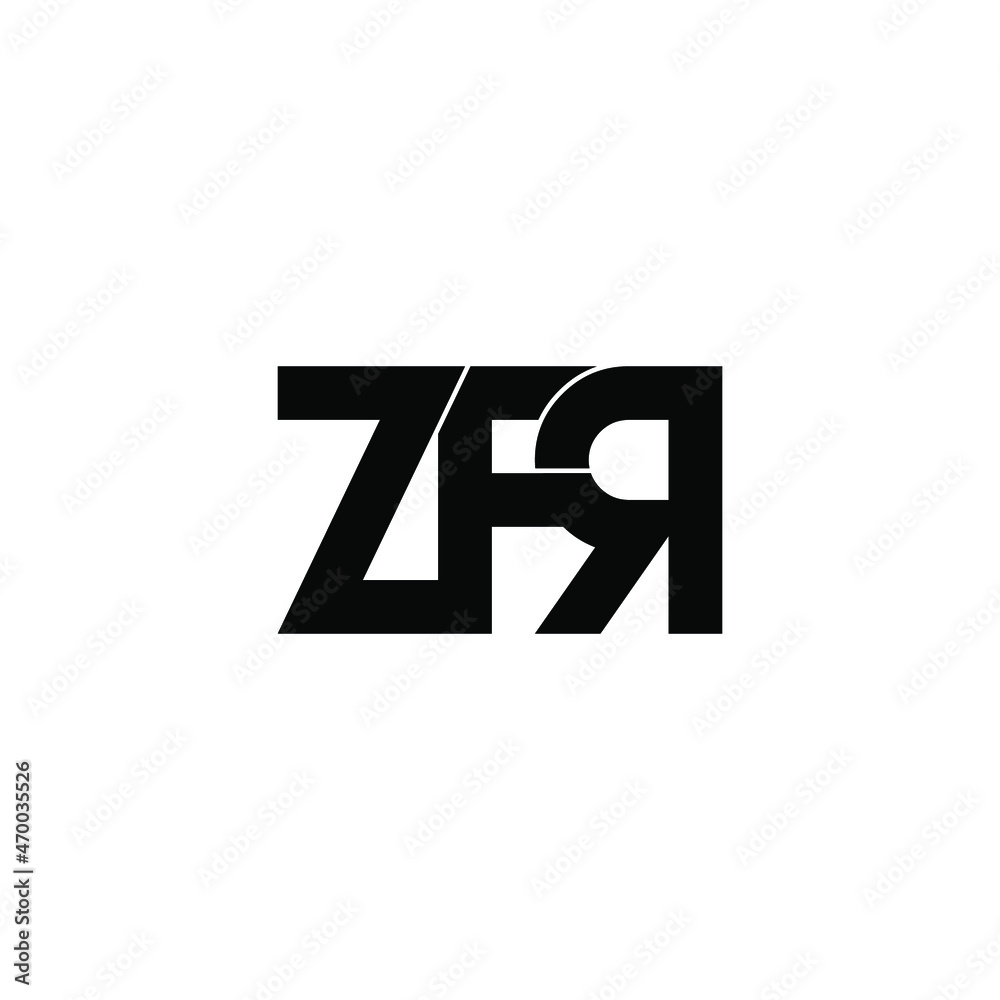 Obraz premium zfr initial letter monogram logo design