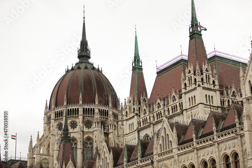  Facade of Hungarian parliament