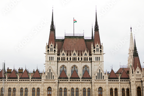  Facade of Hungarian parliament