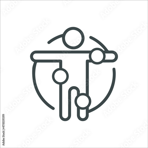 Diagnosis or symptom checker icon