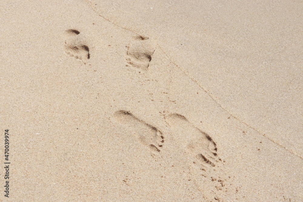 footprints in sand footprints in sand