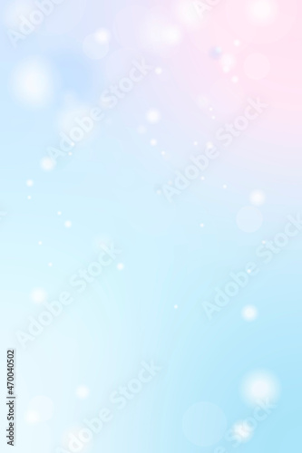 Blue and pink gradient with Bokeh light background vector